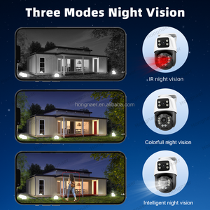Hongnaer 6MP 3K ống kính kép mạng video ghi tầm nhìn ban đêm hai cách âm thanh PTZ <span class=keywords><strong>IP</strong></span> <span class=keywords><strong>Camera</strong></span> không dây an ninh nhà <span class=keywords><strong>PoE</strong></span> CCTV <span class=keywords><strong>Camera</strong></span> - Product Image 6