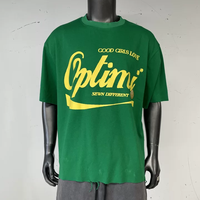 T-shirt streetwear 100 % coton MT1657, impression sérigraphique personnalisée, 220 GSM, t-shirt épais, ourlet effiloché, t-shirt déchiré