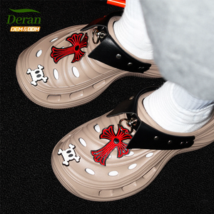 <span class=keywords><strong>Zuecos</strong></span> Casuales de Verano Deran OEM para <span class=keywords><strong>Hombre</strong></span> con Suelas Gruesas Antideslizantes de EVA, Estilo Crocs Moderno para Interiores, Exteriores y Playa - Product Image 1