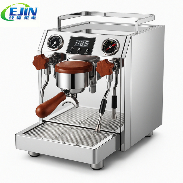 Professional Commercial Stainless Steel Italian Espresso Machine With Paddle