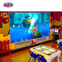 Jeu éducatif interactif de dessin en réalité augmentée (RA) avec projection interactive pour parcs d'attractions et aires de jeux pour enfants