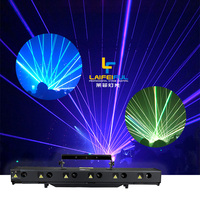Chine professionnel 12W DMX scène ILDA Scanner rvb Disco projecteur de lumière laser 6 yeux Animation 3D pour boîtes de nuit émettant RGBW