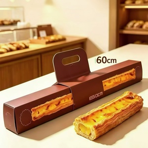 Premium Printed Paper Food Box with Lid for Sandwich Burger and Takeaway Packaging Display - Product Image 4