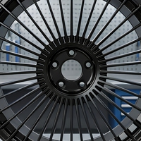 Jantes en alliage d'aluminium forgé JWYC personnalisées 5x120/130 19-24 pouces à rayons multiples 20mm/25mm finition noire Garantie 5 ans Classe S/Maybach