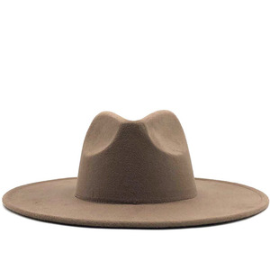 Sombrero <span class=keywords><strong>de</strong></span> <span class=keywords><strong>lana</strong></span> clásico para otoño e invierno, sombrero con visera <span class=keywords><strong>de</strong></span> Color sólido <span class=keywords><strong>de</strong></span> gablete grande, moda para mujer, ocio, Inglaterra, sombrero <span class=keywords><strong>de</strong></span> Jazz para hombre - Product Image 2