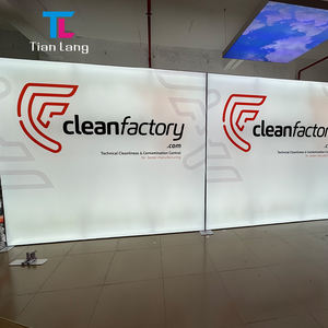 TianLang Trade Show Exhibición Cabina Pantalla Tensión Tela Telón de fondo SEG Pop Up Led Caja de luz retroiluminada - Product Image 5