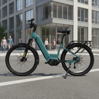 Vélo électrique urbain à enjambement bas de 26 pouces avec moteur central Bafang