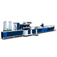 Machine de découpe de profilés en aluminium CNC entièrement automatique de haute précision, scie à angle variable pour la fabrication de portes, fenêtres et murs en aluminium