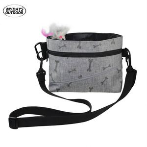 Échantillon gratuit : 2 façons de porter la pochette d'entraînement pour chien avec sangle d'épaule et sangle de taille, pratique pour l'entraînement canin - Product Image 2