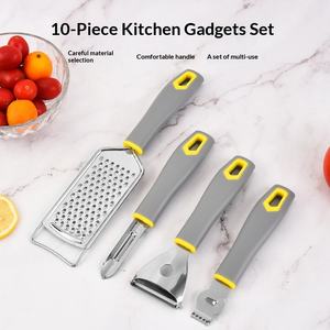 Presse-ail manuel en acier inoxydable, outil de cuisine avec filtre à gingembre et éplucheur de citron - Product Image 2