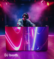Full Color P3.91 Bars de scène Ktv Music Festival Dj Booth Écran LED Dj Table Booth avec support pour ordinateur portable
