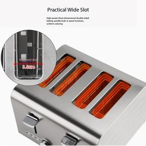 ANDUUK <span class=keywords><strong>Grille</strong></span>-<span class=keywords><strong>pain</strong></span> commercial 2/4/6 tranches, chauffe-sandwich électrique, machine à sandwichs barbecue - Product Image 6