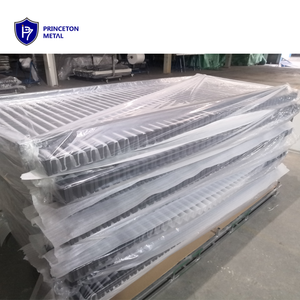 Gỗ Kim Loại vườn trellis picket hàng rào nhà mô hình 3D Bảng điều khiển hàng rào nhôm 3D dễ dàng lắp ráp các tính năng sơn tĩnh điện - Product Image 3