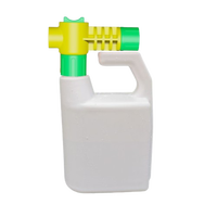 Nouveau pulvérisateur automatique à pression 1L en plastique pour engrais et produits chimiques, avec buse applicatrice pour jardin et pelouse, compatible tuyau