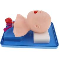Modelo avanzado de intubación de tráquea pediátrica de PVC, maniquí de entrenamiento de vía aérea para bebés recién nacidos para ciencia médica