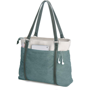 Échantillon gratuit Usine personnalisée Vente en gros Sac à provisions pour femmes Logo personnalisé Sac d'épicerie fourre-tout recyclé pour la plage - Product Image 4