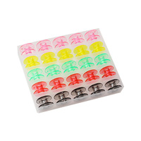 Lot de bobines de polyester colorées haute ténacité assorties pour broderie, quilting et couture de vêtements