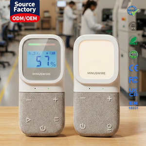 เครื่องตรวจจับเสียงเด็กแบบพกพาไร้สาย KT-288LB พร้อมไฟกลางคืน เสียงกล่อมเด็ก เสียงไวท์นอยซ์ แบตเตอรี่ 1000mAh รองรับการขายแบบดรอปชิปปิ้ง - Product Image 1