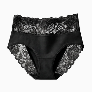 <span class=keywords><strong>Slip</strong></span> da donna in <span class=keywords><strong>cotone</strong></span> con pizzo floreale in vita, a vita media, sexy, con inserti in pizzo trasparente, intimo quotidiano da donna - Product Image 4