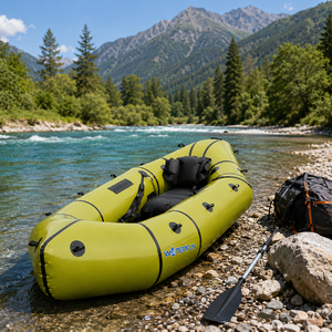 Packraft Inflable Ultraligero de 2.7M para una Persona, Kayak de TPU para Aguas Claras con Mochila para Senderismo, Camping y Pesca - Product Image 2