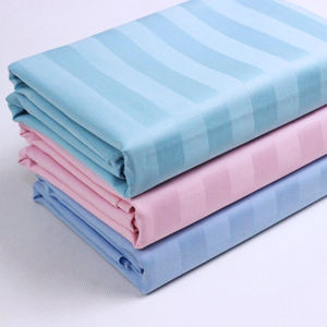 工厂定制印花尺寸材料聚酯贴合床单免费提花条纹床单柔软床上用品 - Product Image 2