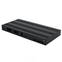 Boîtier vide pour amplificateur DAC DIY en alliage d'aluminium 1U, panneau frontal OEM/ODM, structure divisée IP54