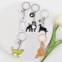 Porte-clés pendentif pour chien de compagnie, en métal, Border Collie, de la marque yixuan Xiyin Pinduoduo, petit cadeau décoratif pour festival