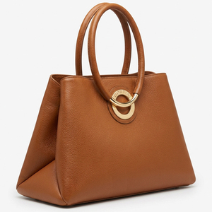 Nouveau Sac Fourre-tout Rond en Cuir Véritable Vintage 2026 avec Logo Personnalisé et Multiples Compartiments pour Affaires – Vente en Gros - Product Image 4