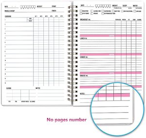 Tùy Chỉnh 122 Trang Sức Khỏe Trường Thực Phẩm Thể Dục Tạp Chí Tập Thể Dục Xoắn Ốc Máy Tính Xách Tay - Product Image 5