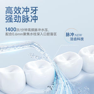 Portable Electric <b>Water</b> <b>Flosser</b> 500Mh To 800Mh Battery Rechargeable For Adult <b>Dental</b> Cleaning With Piston Pump - Product Image 1