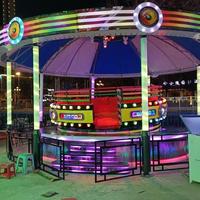 Manèges palpitants pour 20 personnes, équipement de parc d'attractions Crazy Disco Wheel, Disco Tagada