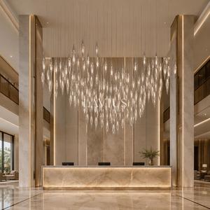 Lampadario in Vetro Soffiato a <span class=keywords><strong>Mano</strong></span> su Larga Scala per Progetti di Illuminazione di Hotel, Grandi Atriami, Ville, Centri Commerciali e Lounge - Product Image 3