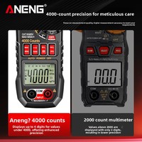 Multimeter LCD Digital Cerdas Presisi Tinggi Profesional AC/DC Amperemeter Multi-Fungsi untuk Teknisi Listrik Pengukur Tegangan Frekuensi