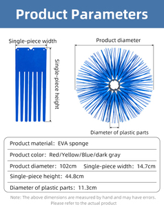 Sikat cuci mobil busa EVA <span class=keywords><strong>Industrial</strong></span>, sikat cuci mobil truk perahu sempurna untuk mesin cuci mobil otomatis - Product Image 2