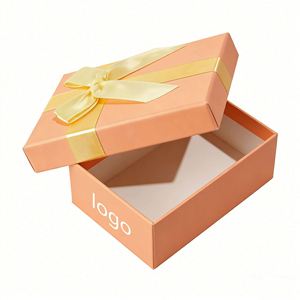 Caja de Regalo para Macarons Naranja Personalizable Directo de Fábrica con Cinta Dorada, Elegante e Ideal para Empacar Postres y Galletas - Product Image 2