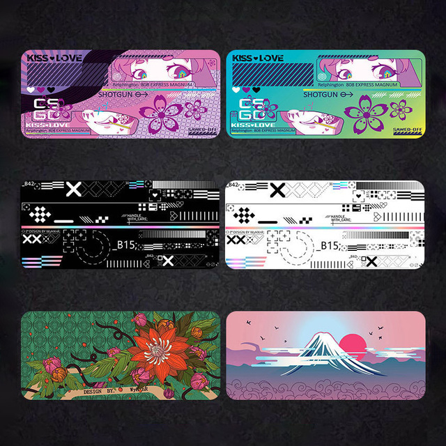 DIY 800*300mm Large Size Waterproof Stalinite Mouse Mat Desk Pad Gaming Tempered Glass Mousepad
