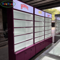 Holzvitrinen für Rauchershops Glas-Ausstellungsvitrine LED-Beleuchtungsvitrine Vollglas-Rauchershop-Vitrine für Tabakwaren