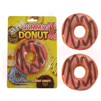 Holyewood 150G Donut Grote Gram Gummy Fruit Gemengd Snoep 3d 150G Donut Grote Gram Gemengde Doos Heerlijke Halal Fruitige Zoete Suiker