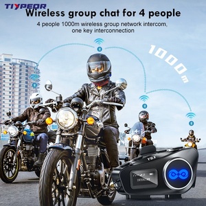 หูฟังติดหมวกกันน็อคสำหรับรถจักรยานยนต์ รุ่น Factory Production Tiypeor 5.1 กันน้ำระดับ IPX6 พร้อมวิทยุ FM <span class=keywords><strong>ไฟฉาย</strong></span> และอินเตอร์คอมสำหรับผู้ขับขี่ 4 คน ระยะ 1000 เมตร - Product Image 4