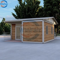 Maisons modulaires préfabriquées WinFair 20 pieds en conteneurs détachables pour bureau de jardin / studio de cour / espace créatif