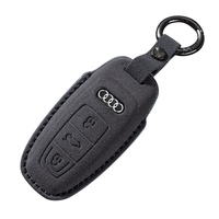 Étui de clé de voiture en daim BLA populaire pour Abarth 500C/595C/695C & 124 Spider, personnalisable, résistant aux rayures, confortable et pratique