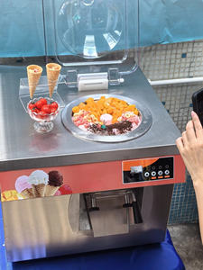 Mini machine à glace électrique, machine à glace de rue, mini machine à glace artisanale intelligente pour la maison - Product Image 2