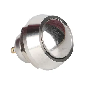 Botón de Metal resistente al agua, interruptor redondo de 12mm