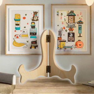 12CM 4inch Unfinished Wooden Standing Type Single Tier <b>Dish</b> and Bowl Display Cake Stand Holder - Product Image 3