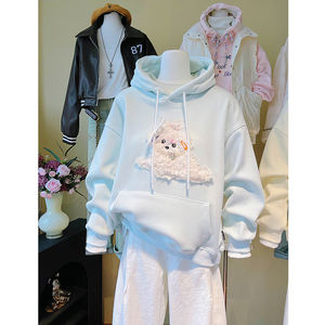 <span class=keywords><strong>Sweat</strong></span> à <span class=keywords><strong>capuche</strong></span> en peluche de haute qualité pour femmes, veste amincissante pour l'automne/hiver, haut respirant et écologique - Product Image 1