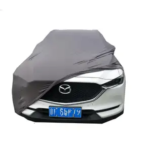 Cubierta de coche personalizada, forro interior suave y elástico, cubierta de coche completa contra el polvo para MAZDA