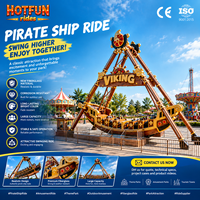 Grand équipement d'amusement extérieur : Bateau pirate en fibre de verre à 24 places pour projets de fêtes foraines et de parcs d'attractions