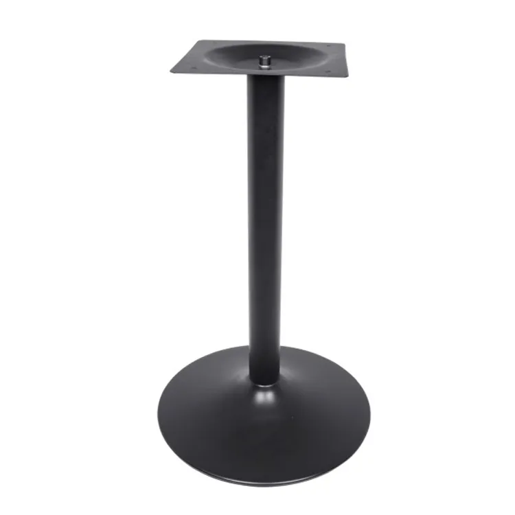 Bases de mesa de pedestal de restaurante redondas de material metálico y tipo de metal de acero inoxidable patas de mesa de centro de hierro fundido a la venta