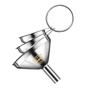 304 Aço inoxidável Mini Funil Conjunto de três peças Espessado Cozinha Liquid Dispenser Dreno de Óleo e Funil Vinho - Product Image 1