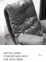 Fauteuil de salon moderne pivotant en cuir synthétique pour la maison